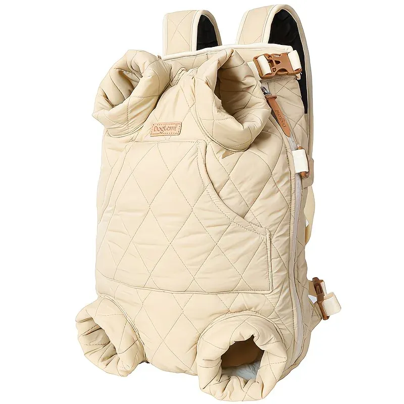 Winter Pet Front Pack: Warm, Lightweight, Hands-Free, Cozy Companion for Every Journey/beige - Image 1