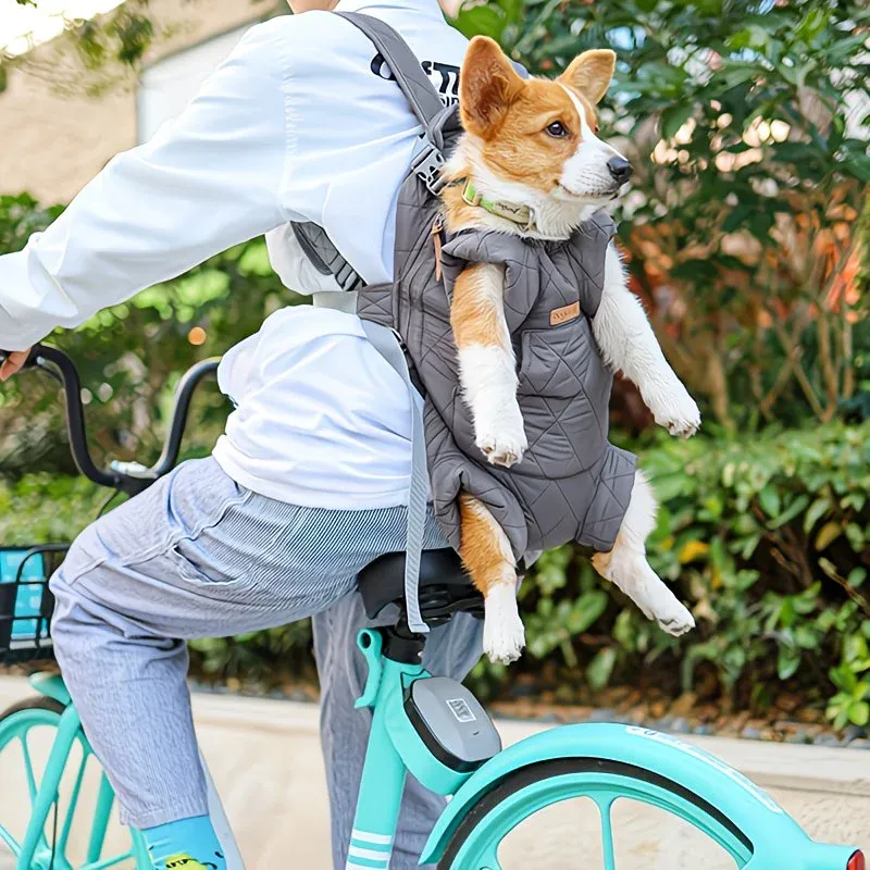 Winter Pet Front Pack: Warm, Lightweight, Hands-Free, Cozy Companion for Every Journey/beige - Image 2