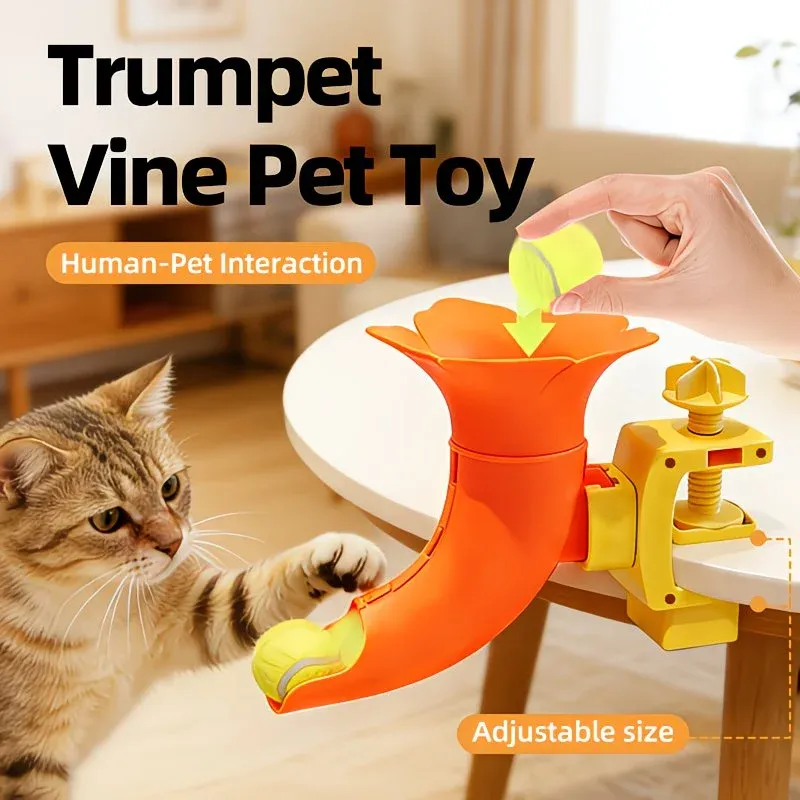 Manual Ball Launcher: Adjustable Difficulty, No Batteries Needed, Clip-On Automatic Ball Dispensing, Human-Pet Interaction and Solo Play All in One - Image 7