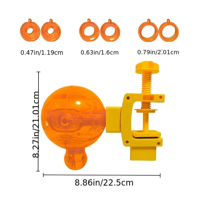 Pet Puzzle Spinning Feeder: 360° Slow Feeding Portion Control, Clip-On Installation, Eat While Playing/the little orange - Image 5