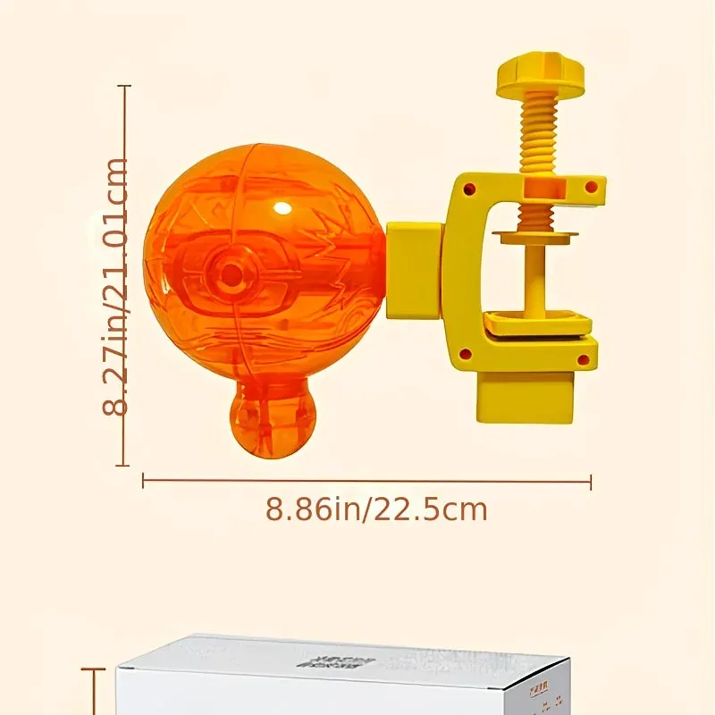 Pet Puzzle Spinning Feeder: 360° Slow Feeding Portion Control, Clip-On Installation, Eat While Playing/the little orange - Image 8