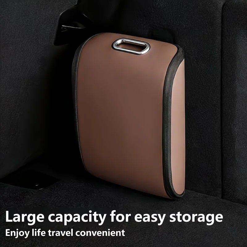 Car Trunk Shoe Box Organizer: Waterproof and Durable PVC Leather, Easy Installation with Velcro, Large Capacity for a Tidy Trunk, Say Goodbye to Mess and Travel in Style!/GREY - Image 6