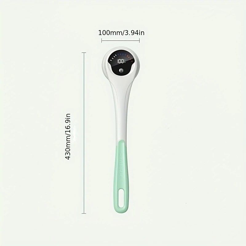 Multi-Function Electric Body Brush: 360° Rotation, Auto-Cleaning, 5 Brush Heads, 3-Speed Adjustment, Wet & Dry Use for Home Spa Experience.GREY - Image 4