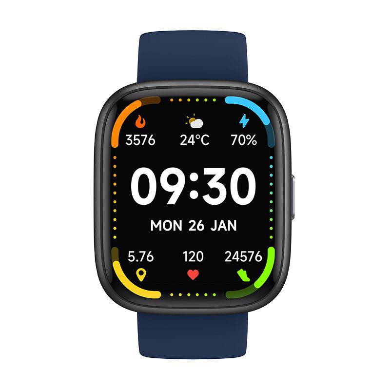 Smartwatch Voice Assistant Bluetooth Calling Health Monitoring Step Tracking  Message Alerts/blue - Image 1