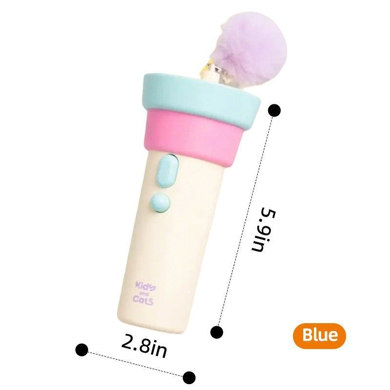 Electric Cat Fishing Wand Toy: One-Button Launch with Spring Retraction, the Perfect Stress-Relief Toy for Human-Pet Interaction/Blue head [gift battery *2+ replacement head *2+ screwdriver - Image 1