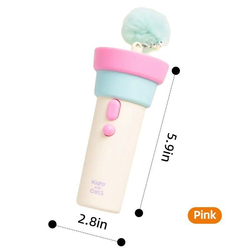 Electric Cat Fishing Wand Toy: One-Button Launch with Spring Retraction, the Perfect Stress-Relief Toy for Human-Pet Interaction/[Gift battery *2+ replacement head *2+ screwdriver] - Image 1