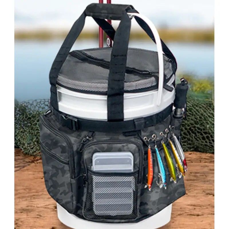 Multi-Functional Tactical Fishing Bucket Backpack, Waterproof Large Capacity, Built-in Livewell, All Gear Storage in One Bag - Image 1