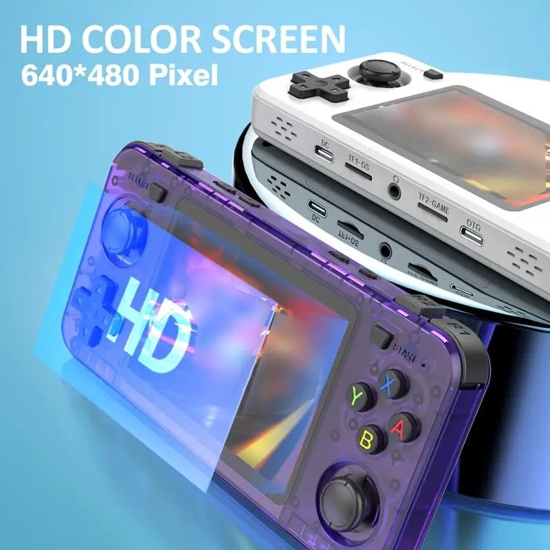 R36H Retro Game Console 64G  Handheld with 23 Emulators, Linux System, 3.5-inch IPS Screen, 640×480 Resolution, USB Charging, Ultra-Long Battery Life, Perfect Gift for Friends.purple - Image 8