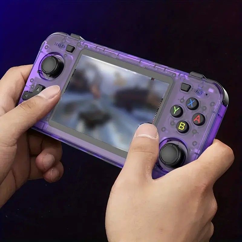 R36H Retro Game Console 64G  Handheld with 23 Emulators, Linux System, 3.5-inch IPS Screen, 640×480 Resolution, USB Charging, Ultra-Long Battery Life, Perfect Gift for Friends.RED - Image 2