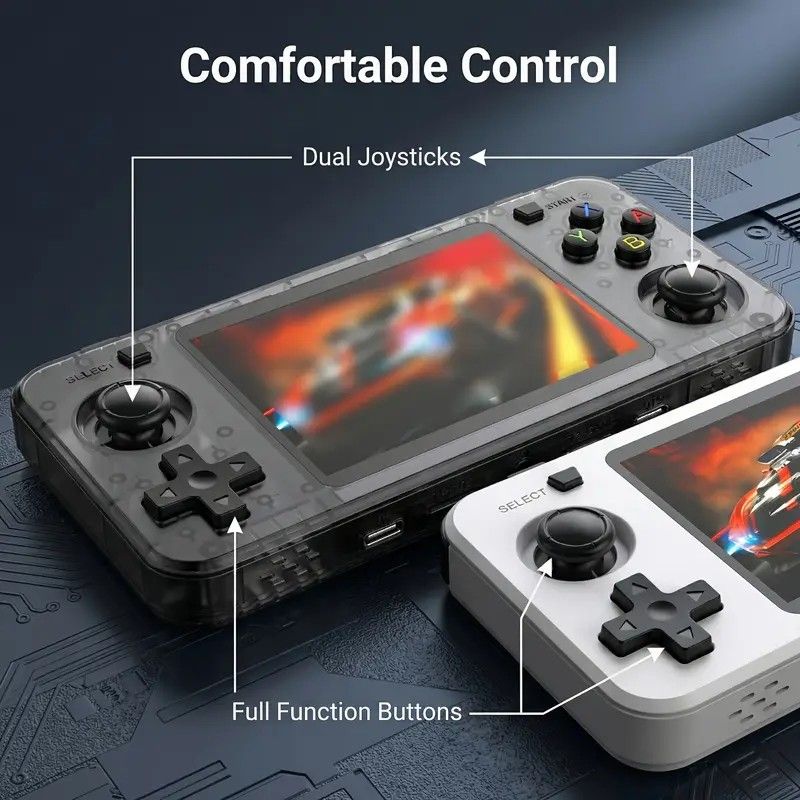 R36H Retro Game Console 64G  Handheld with 23 Emulators, Linux System, 3.5-inch IPS Screen, 640×480 Resolution, USB Charging, Ultra-Long Battery Life, Perfect Gift for Friends.RED - Image 7