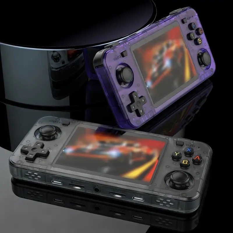 R36H Retro Game Console 128G  Handheld with 23 Emulators, Linux System, 3.5-inch IPS Screen, 640×480 Resolution, USB Charging, Ultra-Long Battery Life, Perfect Gift for Friends.purple - Image 4