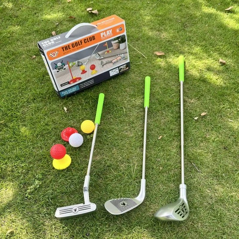 Set Golf Kanak-kanak Tongkat Teleskopik Mainan Luar Dalam Rumah Interaktif - Image 6
