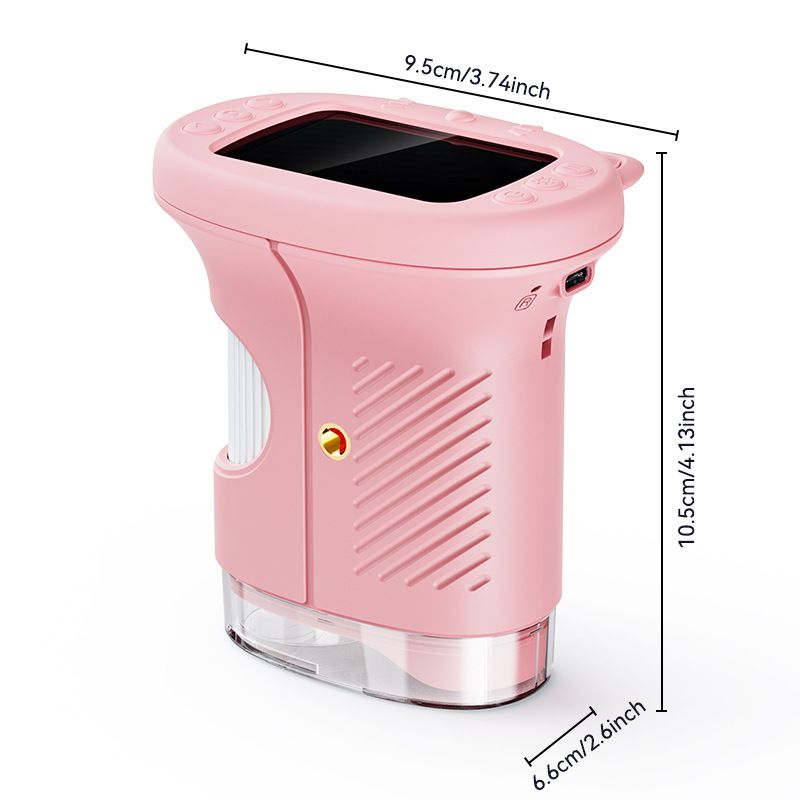 Children's 1000X Digital Microscope 2.4 Inch IPS Screen Portable Mini LED Microscope with Photo Video and PC Connection Science Educational Toy.PINK - Image 1