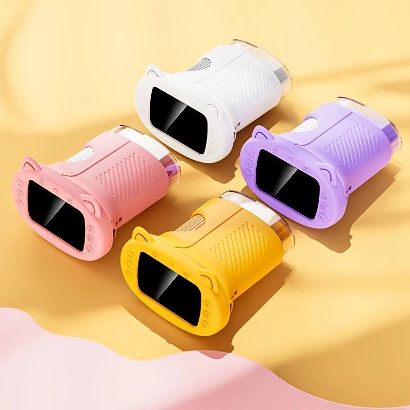 Children's 1000X Digital Microscope 2.4 Inch IPS Screen Portable Mini LED Microscope with Photo Video and PC Connection Science Educational Toy.purple - Image 2