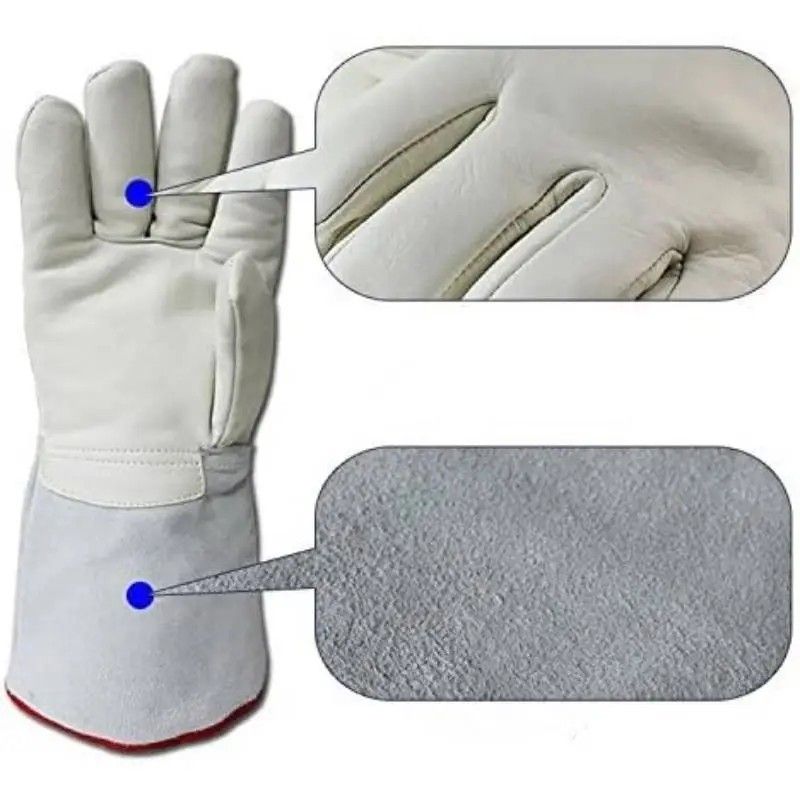 Thermal Leather Freezer Work Gloves – Thinsulate Lined, Kevlar Reinforced Cold Store & Outdoor Winter Safety Gloves(40CM/15.75IN) - Image 8