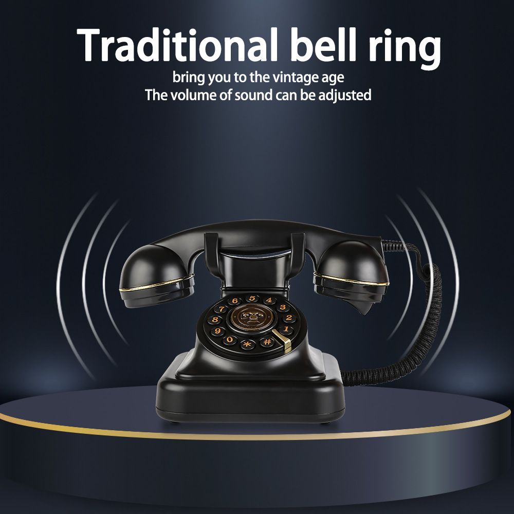 European Retro Desktop Phone: Classic look meets modern utility, free from digital distractions, perfect for home and office, reviving elegant call moments. - Image 2