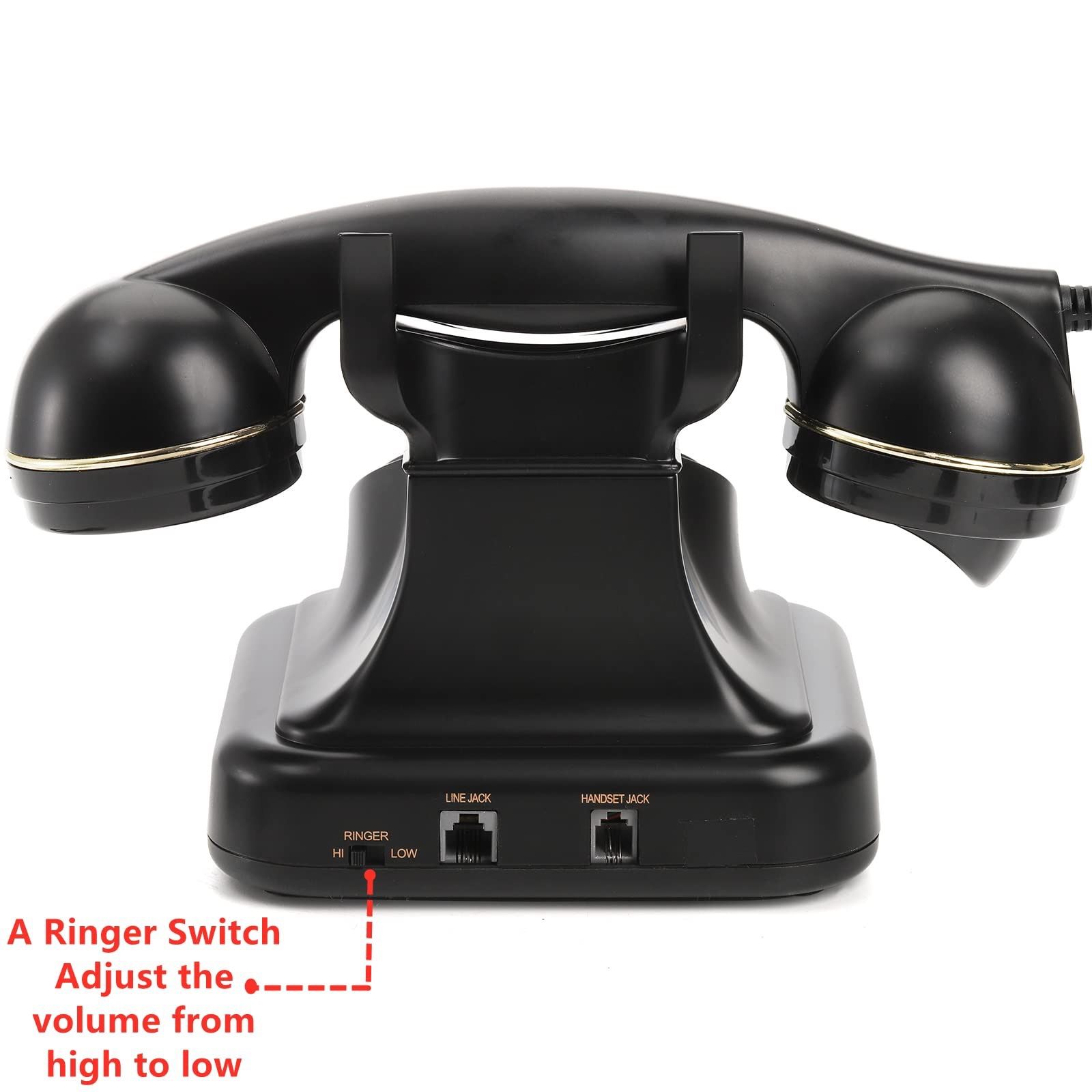 European Retro Desktop Phone: Classic look meets modern utility, free from digital distractions, perfect for home and office, reviving elegant call moments. - Image 4