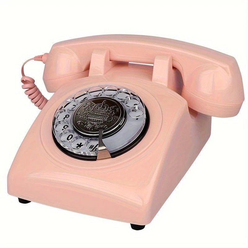 Light Luxury Retro European Telephone: Royal court-style design, eco-friendly ABS material, free from digital distractions, perfect for home and office, returning to pure communication.beige - Image 8