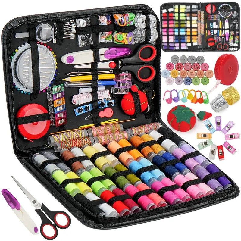 229-Piece Chili Edition Sewing Kit: 41 Color Threads + Full Accessories + Portable Case – Perfect for Home Mending, Crafts, and Gifting - Image 1