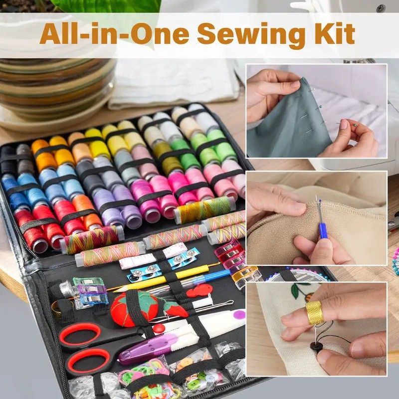 229-Piece Chili Edition Sewing Kit: 41 Color Threads + Full Accessories + Portable Case – Perfect for Home Mending, Crafts, and Gifting - Image 6