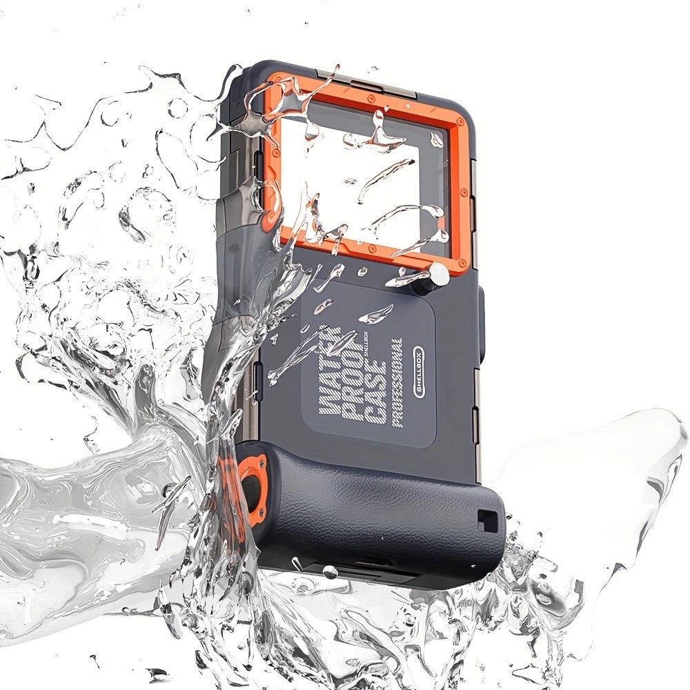 15m Waterproof Phone Case for Diving & Surfing - 1 Hour Underwater Shooting, Dual Seal, Zinc Alloy Buckle, Fits iPhone Samsung Xiaomi up to 6.9 Inch(black+green) - Image 3
