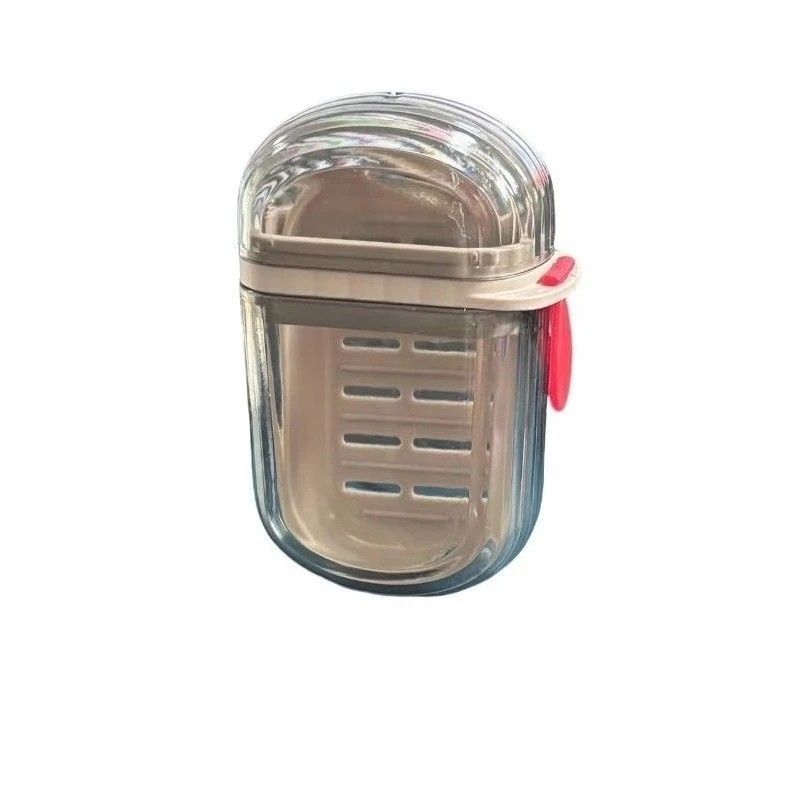 5PCS Portable Soap Case with Lid - Leak-proof Travel Soap Box, Compact Oval Soap Dispenser with Drain Holes, Transparent Lid for Easy Identification, Lightweight and Hygienic, Suitable for Camping, Gym, Bathroom, Kitchen - Durable PET Material, Bathroom S - Image 1