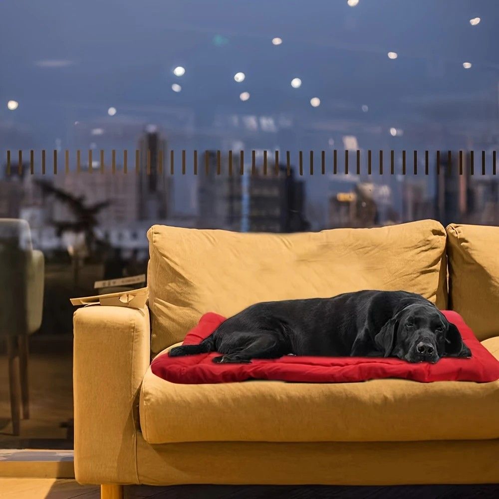 High-quality moisture-proof thick portable camping dog bed suitable for medium / large / small dogs - durable polyester outdoor mat with handle foldable design suitable for travel home and camping trips camping bed.BLUE - Image 5