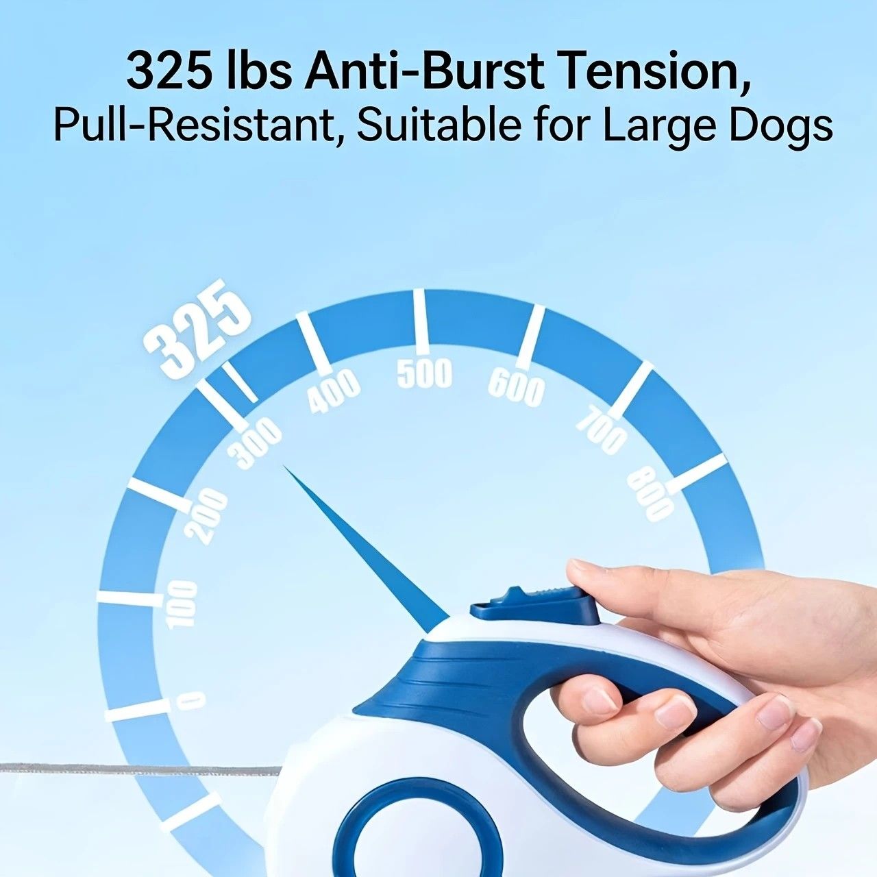 Multi-function Automatic Retractable Pet Leash: High-Strength Anti-Break, One-Click Lock, Comfortable Grip, Eco-Friendly Waste Disposal, 5 Meters/196.85 Inches for Secure Dog Walking(claret-red) - Image 6