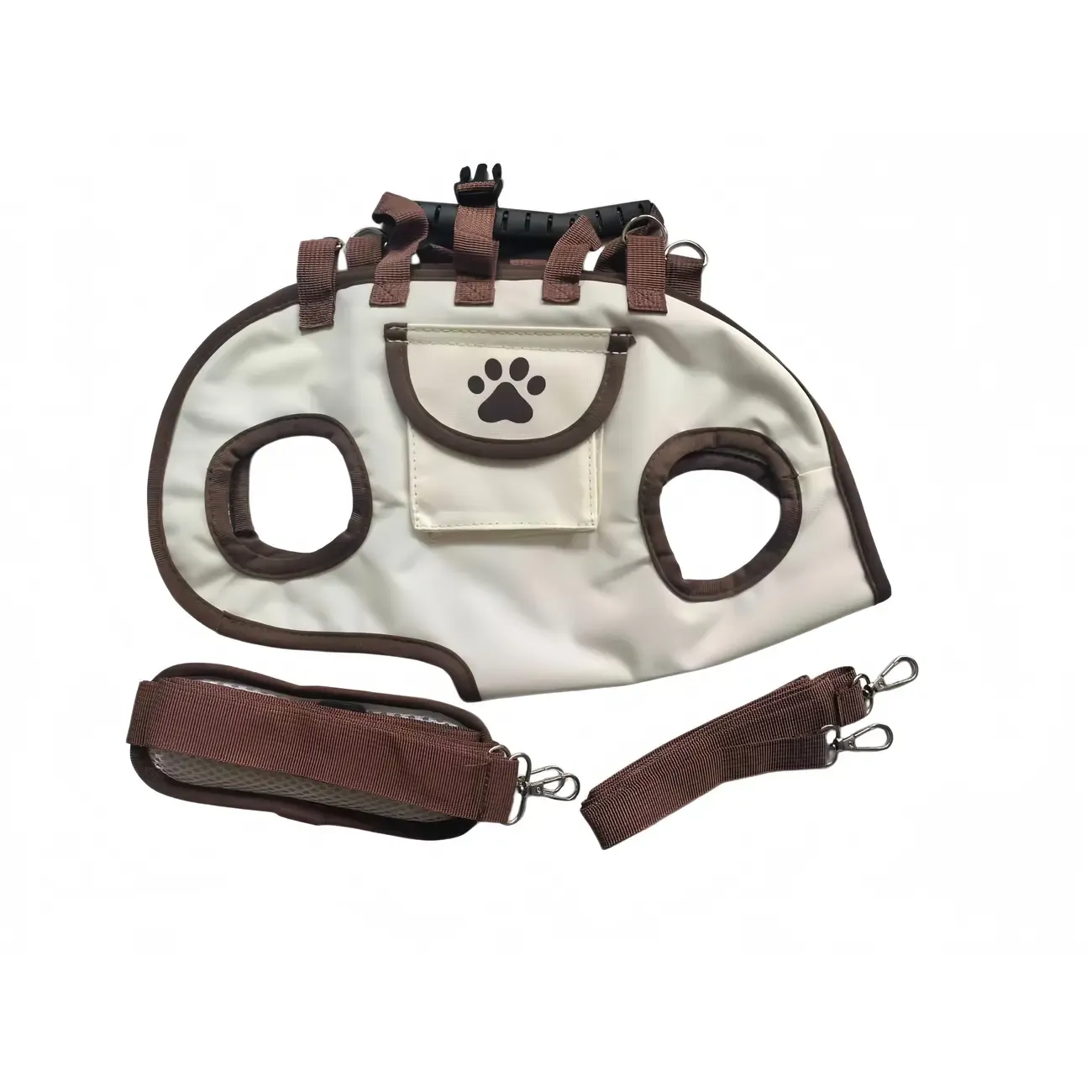 Oxford Fabric Pet Three-in-One Travel System: Horizontal Back Design Protects Spine, Four-Leg Separation, Three Uses in One: Kennel, Backpack, and Leash/M size [recommended weight 8-13 kg] - Image 8