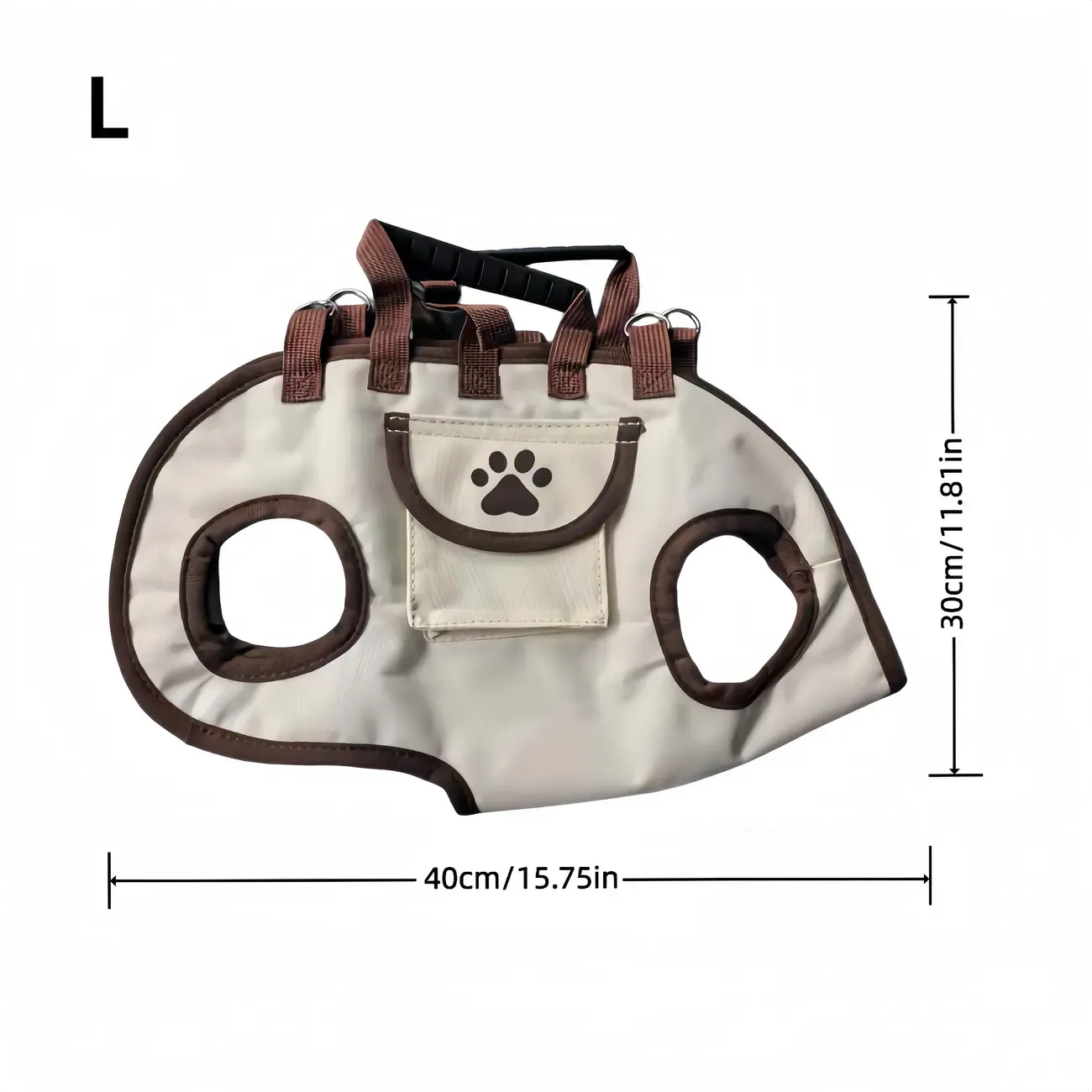 Oxford Fabric Pet Three-in-One Travel System: Horizontal Back Design Protects Spine, Four-Leg Separation, Three Uses in One: Kennel, Backpack, and Leash/L size [recommended weight 14-18kg] - Image 2
