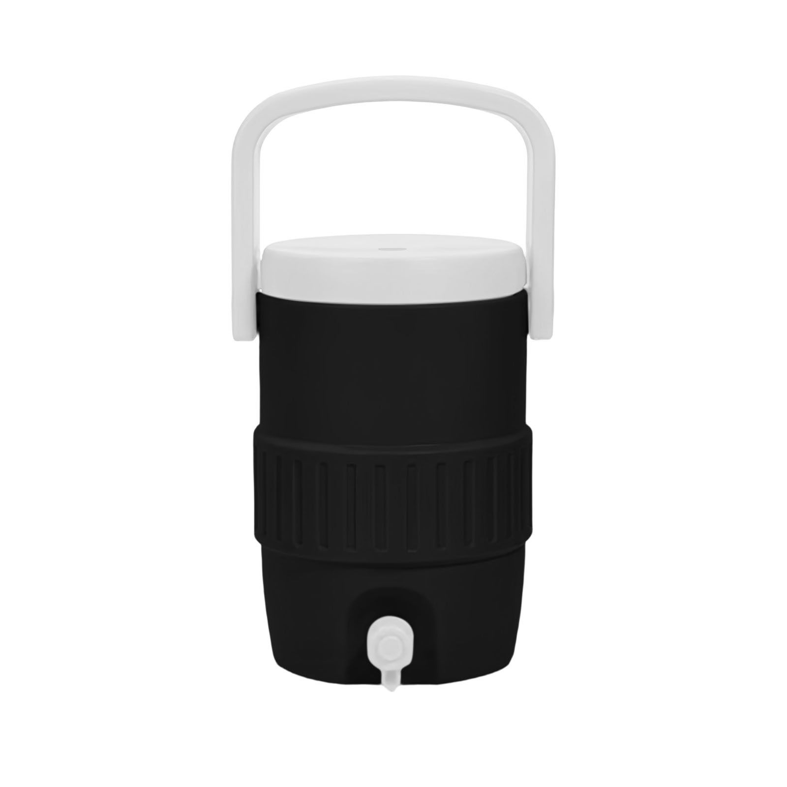 Can-style insulated drink holder, mini can cooling cup, portable double-layer lightweight travel camping outdoor insulating sleeve for soda, beer and other beverages.(BLACK) - Image 1