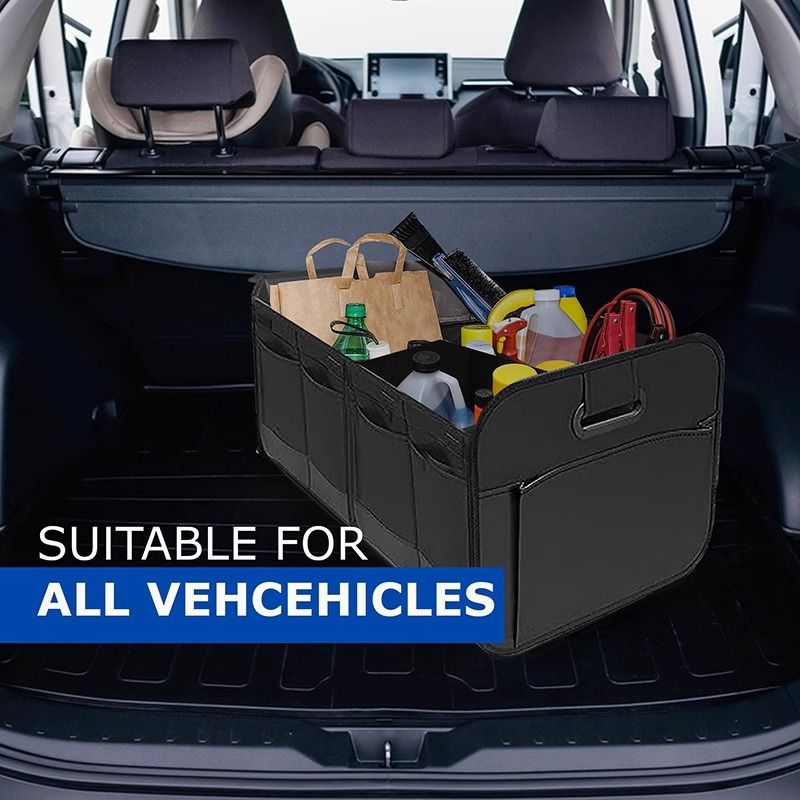 1 Car Trunk Organizer, Automotive Storage, Reinforced Handle, Foldable Multi-Compartment Car Organizer, 600D Oxford Fabric, Suitable for Any Car, SUV, Minivan, Vehicle Storage.BLUE - Image 8
