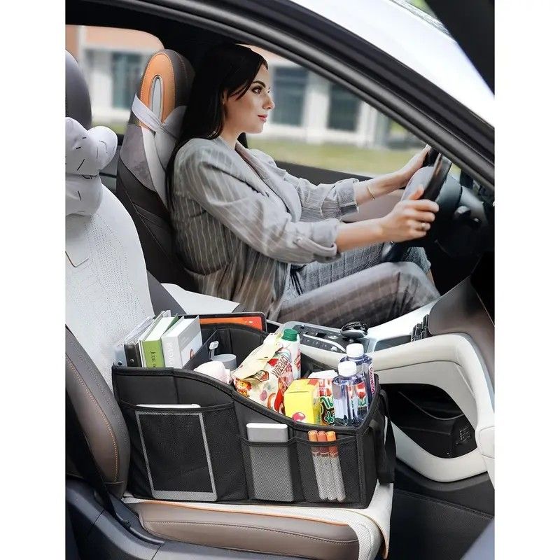 Car Multi-Compartment Organizer: Non-Slip & Spacious, 4-Section Storage for a Tidy Interior - Image 3
