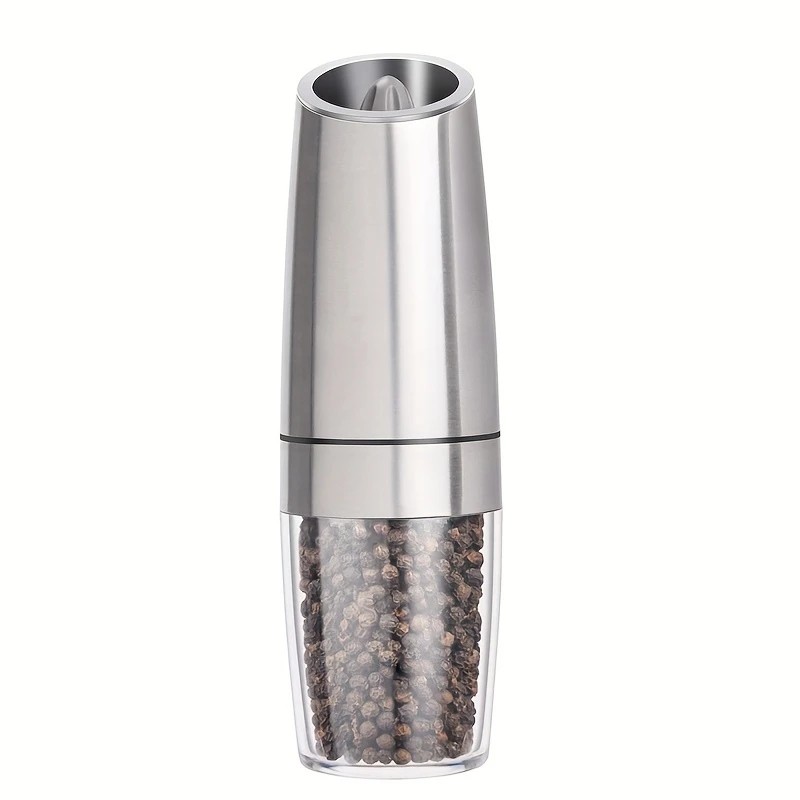 silver Gravity - sensing, grind with tilting —— Intelligent Pepper Grinder, adjust grind fineness freely for seasoning - Image 1