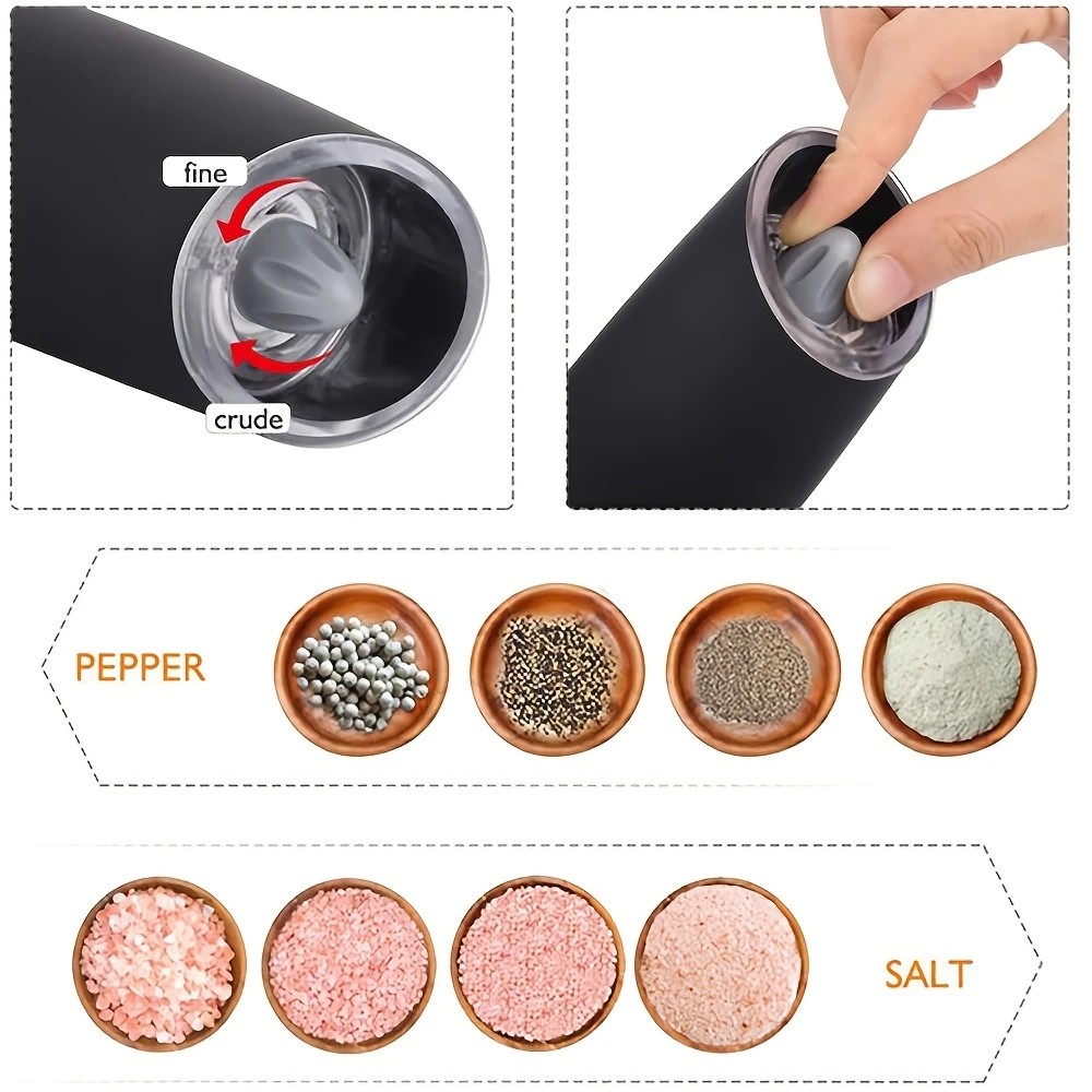 silver Gravity - sensing, grind with tilting —— Intelligent Pepper Grinder, adjust grind fineness freely for seasoning - Image 6