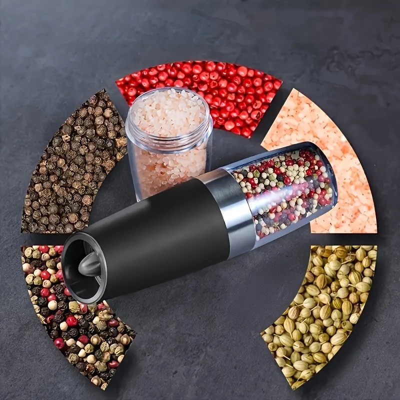 silver Gravity - sensing, grind with tilting —— Intelligent Pepper Grinder, adjust grind fineness freely for seasoning - Image 7