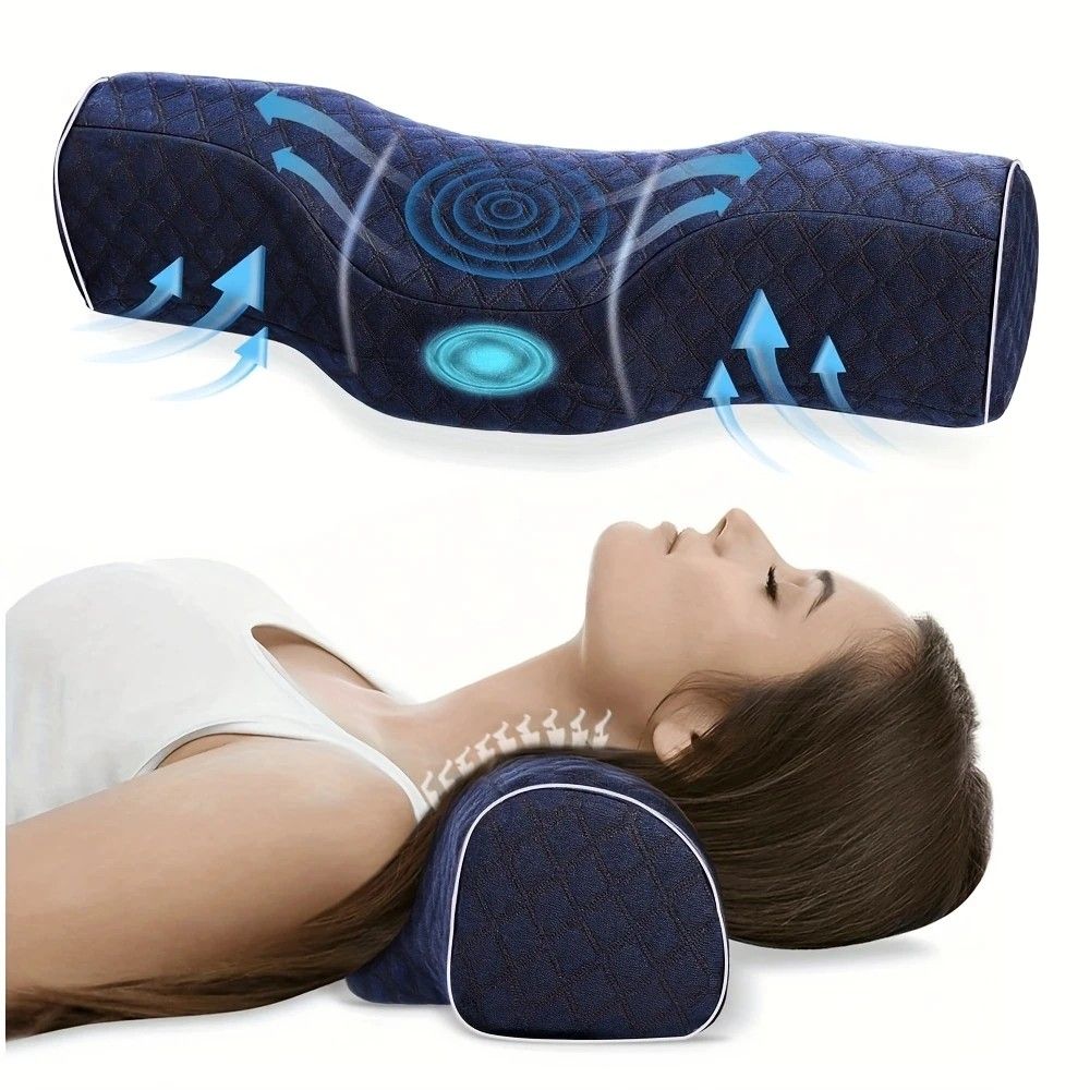 Ergonomic Multi-Purpose Neck Pillow, Memory Foam Support, Breathable and Washable, Versatile Use, Ideal Companion for Office Rest and Home Sleep. - Image 1