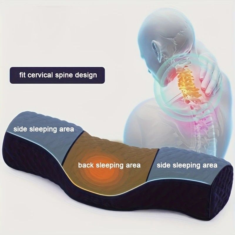 Ergonomic Multi-Purpose Neck Pillow, Memory Foam Support, Breathable and Washable, Versatile Use, Ideal Companion for Office Rest and Home Sleep. - Image 3