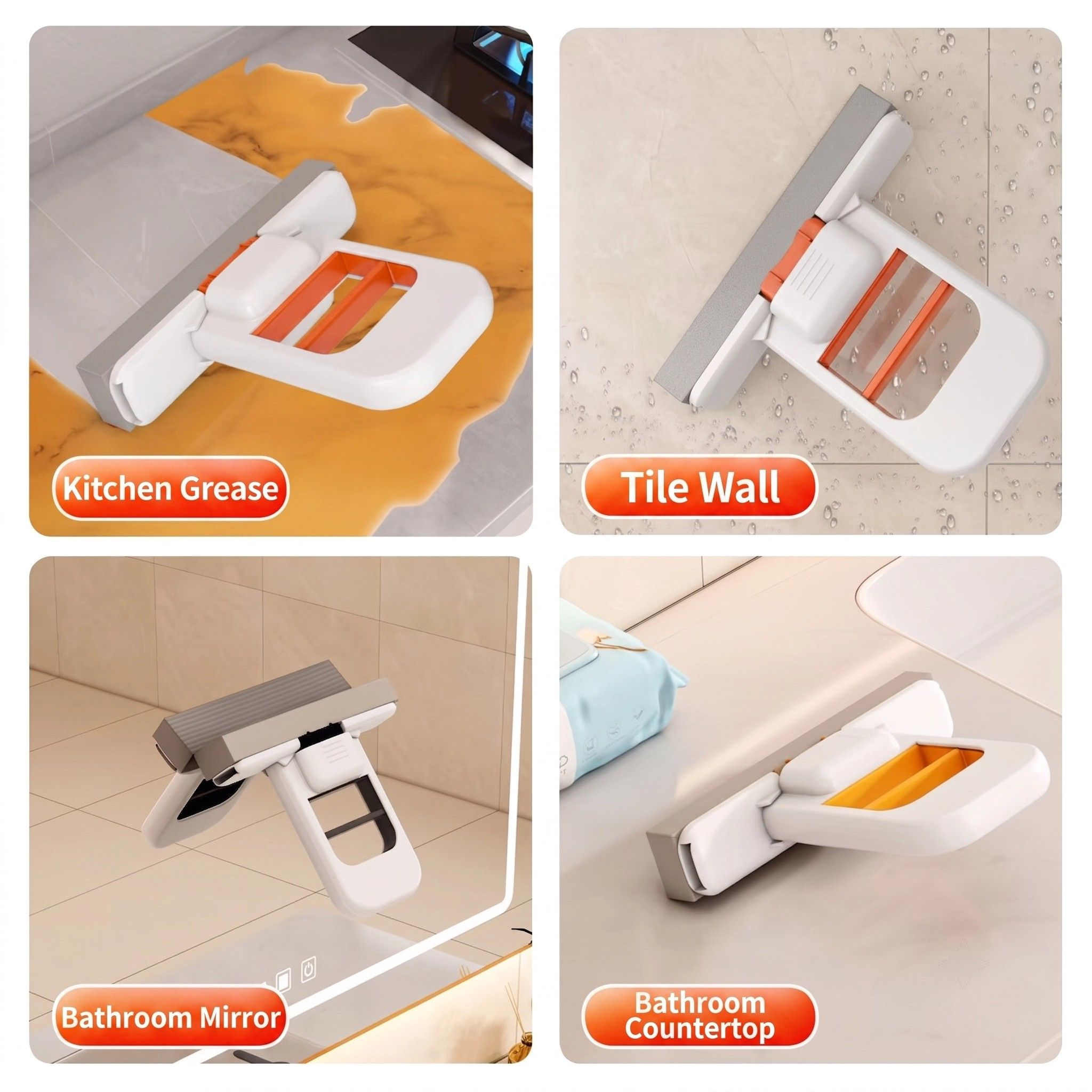 Desktop Mini Mop: Instant Absorb Cotton Head, Wash and Wring Integrated, Clean Without Dirty Hands, Great Helper for Home Cleaning/1 mop +3 sponge disposable desktop cleaner - Image 5