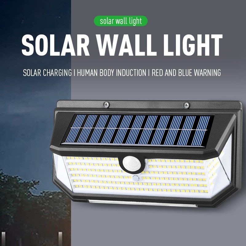 218LED Solar Sensor Wall Light, Smart Light Control, 270° Wide-Angle Illumination, Three Sensing Modes, Energy Saving and Eco-Friendly, No Wiring Installation, Top Choice for Outdoor Security - Image 1
