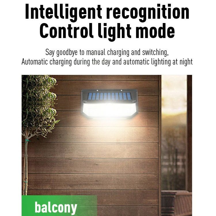 218LED Solar Sensor Wall Light, Smart Light Control, 270° Wide-Angle Illumination, Three Sensing Modes, Energy Saving and Eco-Friendly, No Wiring Installation, Top Choice for Outdoor Security - Image 3