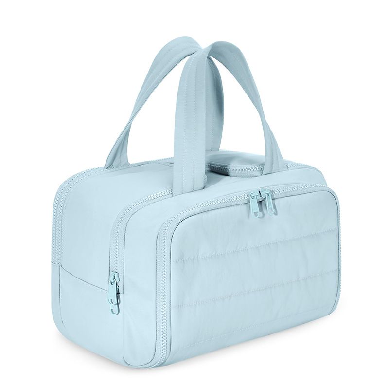 Travel Toiletry & Makeup Bag – Large Capacity Organiser Wash Bag with Compartments(BLUE) - Image 1