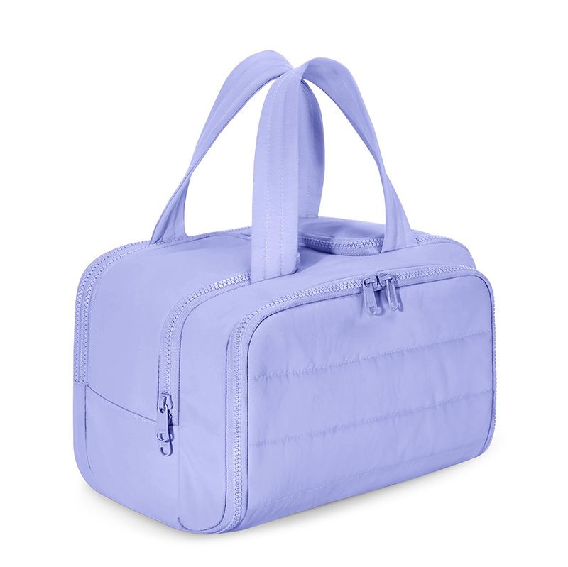 Travel Toiletry & Makeup Bag – Large Capacity Organiser Wash Bag with Compartments(purple) - Image 1