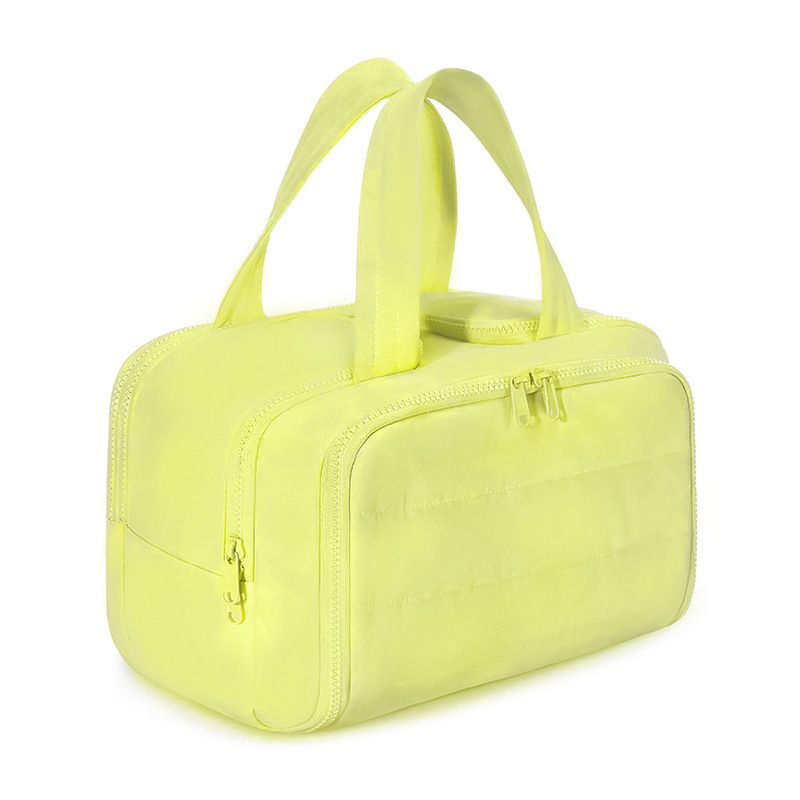 Travel Toiletry & Makeup Bag – Large Capacity Organiser Wash Bag with Compartments(YELLOW) - Image 1