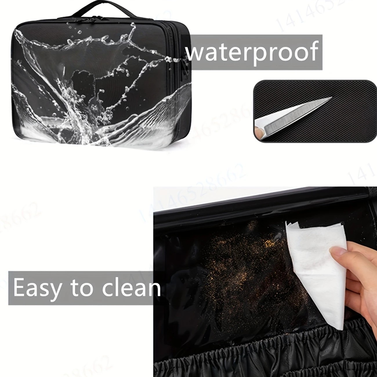 Professional Makeup Case: Flexible Zoning, Triple-tier Capacity, Your Hassle-free Travel Storage Partner. - Image 6