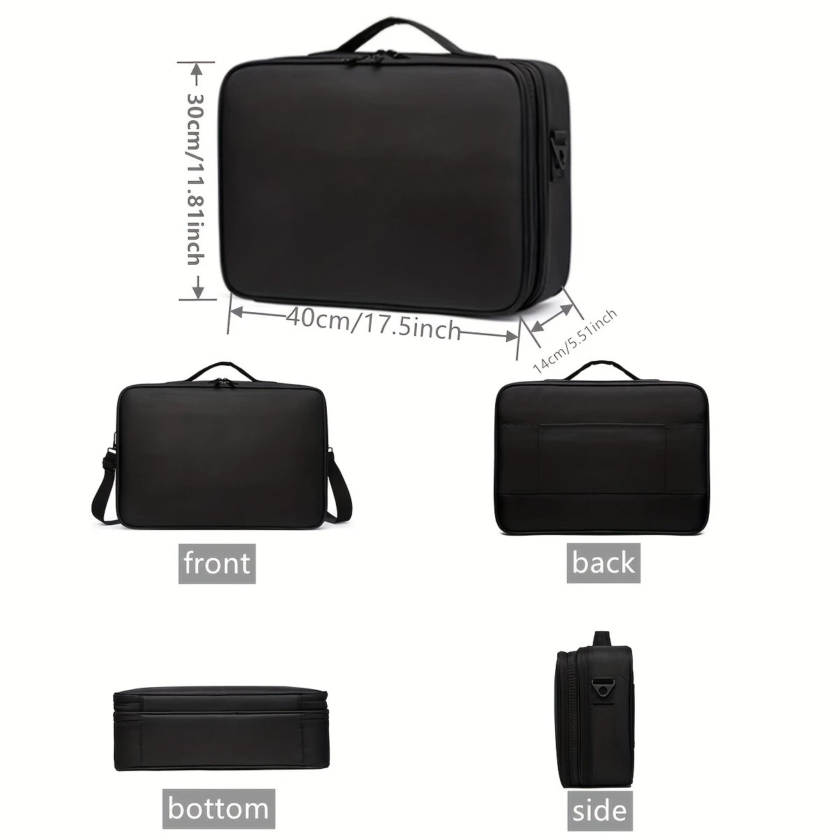 Professional Makeup Case: Flexible Zoning, Triple-tier Capacity, Your Hassle-free Travel Storage Partner. - Image 8