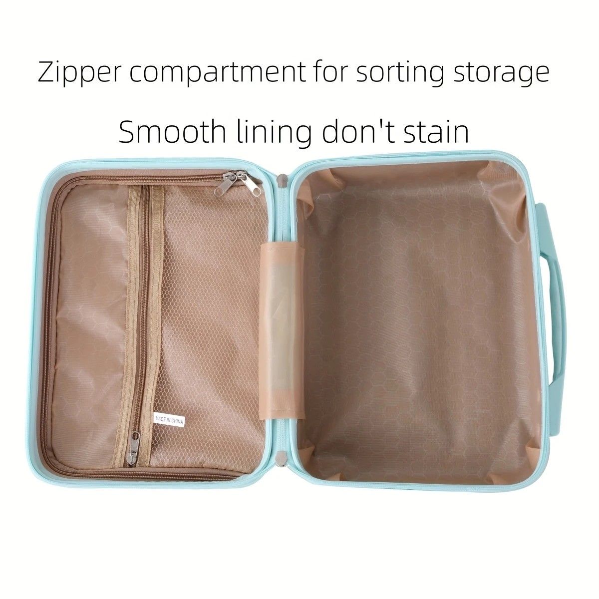 14 Inch Mini Makeup Case, Lightweight Cosmetic Travel Bag with Shoulder Strap & Zipper Closure(pink) - Image 3
