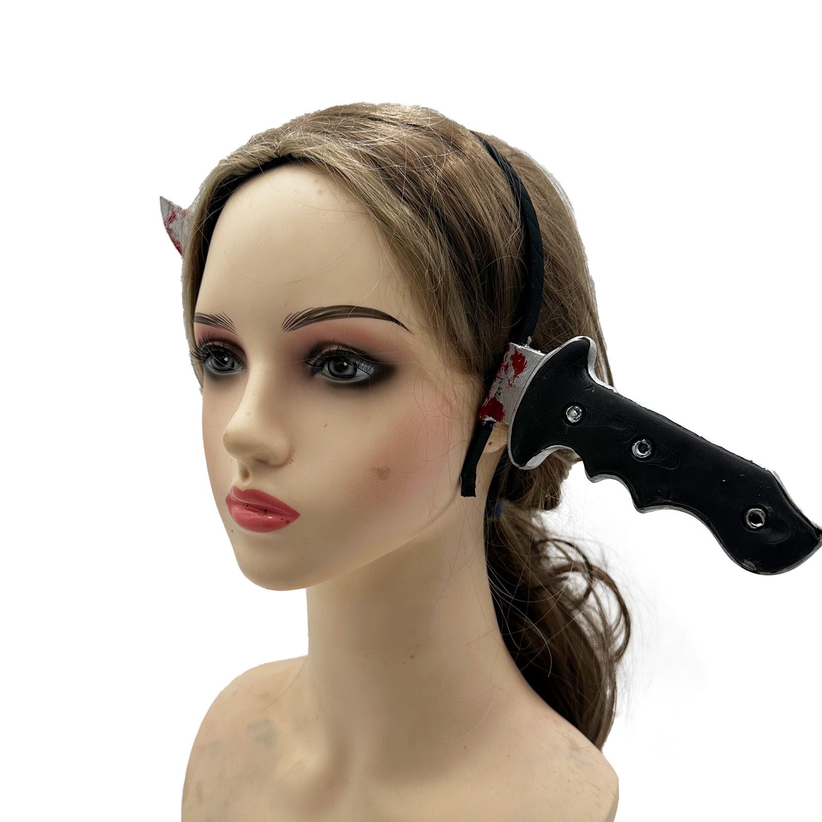Captain Jack Inspired Plug Dagger Headband: Safe and Lightweight PET Material, Classic Dual-Blade Design, Upgraded Sturdy Build, a Must-Have Pirate Accessory for Cosplay and Parties!/black - Image 7
