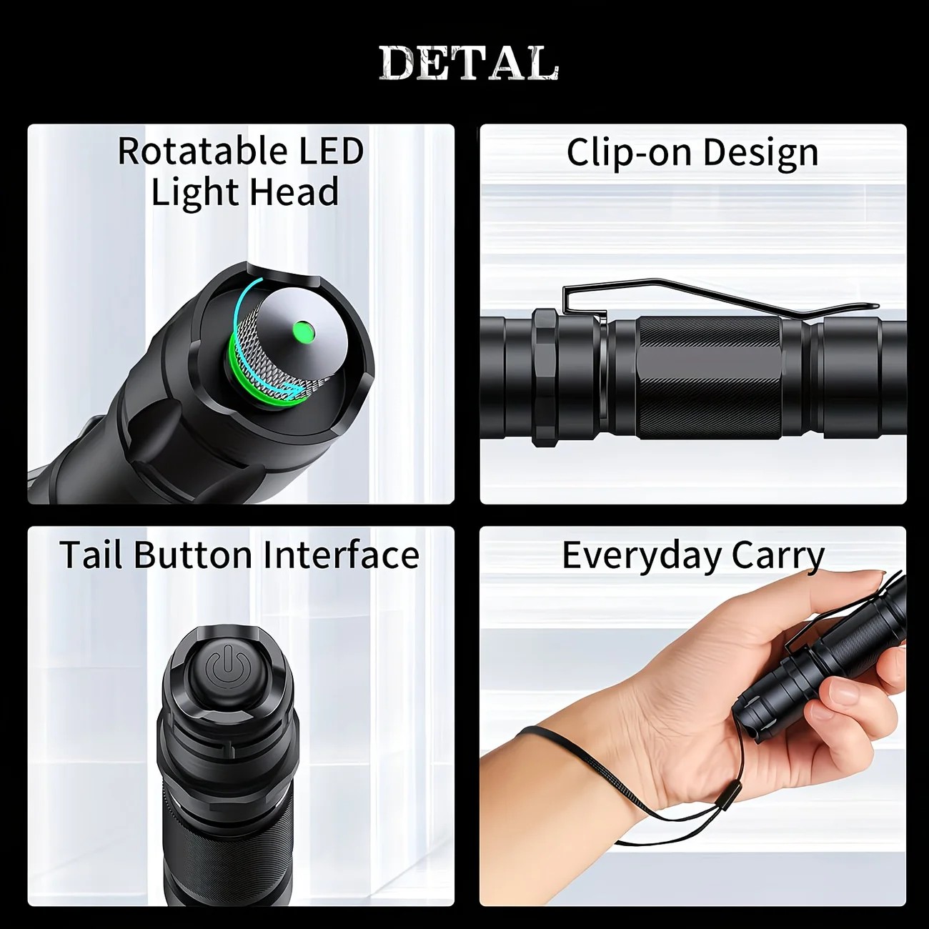 1 piece Green High-Power Green Laser Pointer, Laser Pointer for Indoor Meetings, Tactical Laser Flashlight for Outdoor Camping and Hiking - Image 3