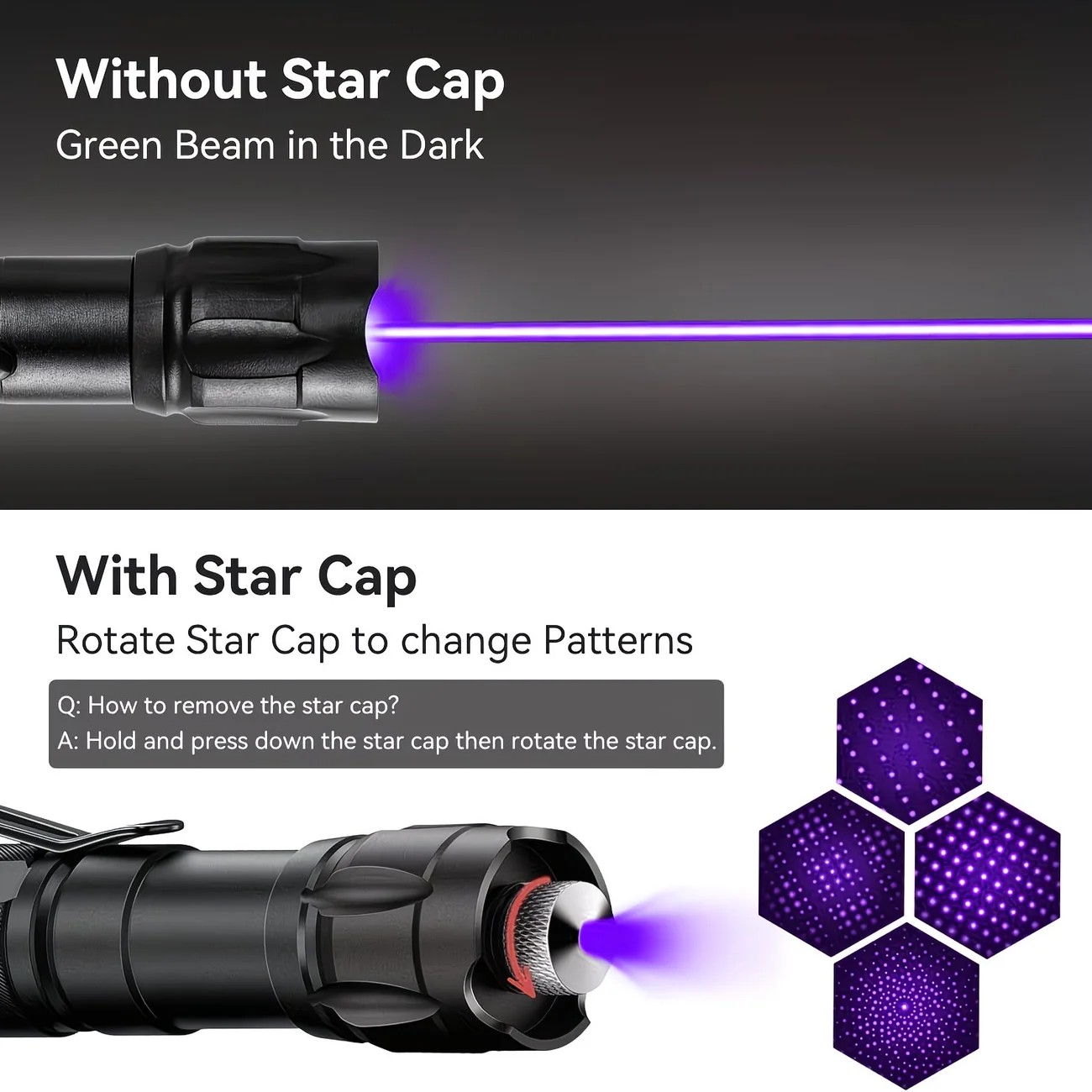 1 piece Green High-Power Green Laser Pointer, Laser Pointer for Indoor Meetings, Tactical Laser Flashlight for Outdoor Camping and Hiking - Image 7